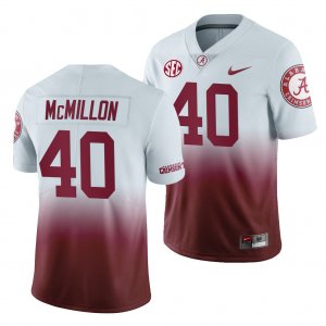 Men's Alabama Crimson Tide #40 Joshua McMillon Gradient 2019 Color Crash NCAA College Football Jersey 2403BMMB6